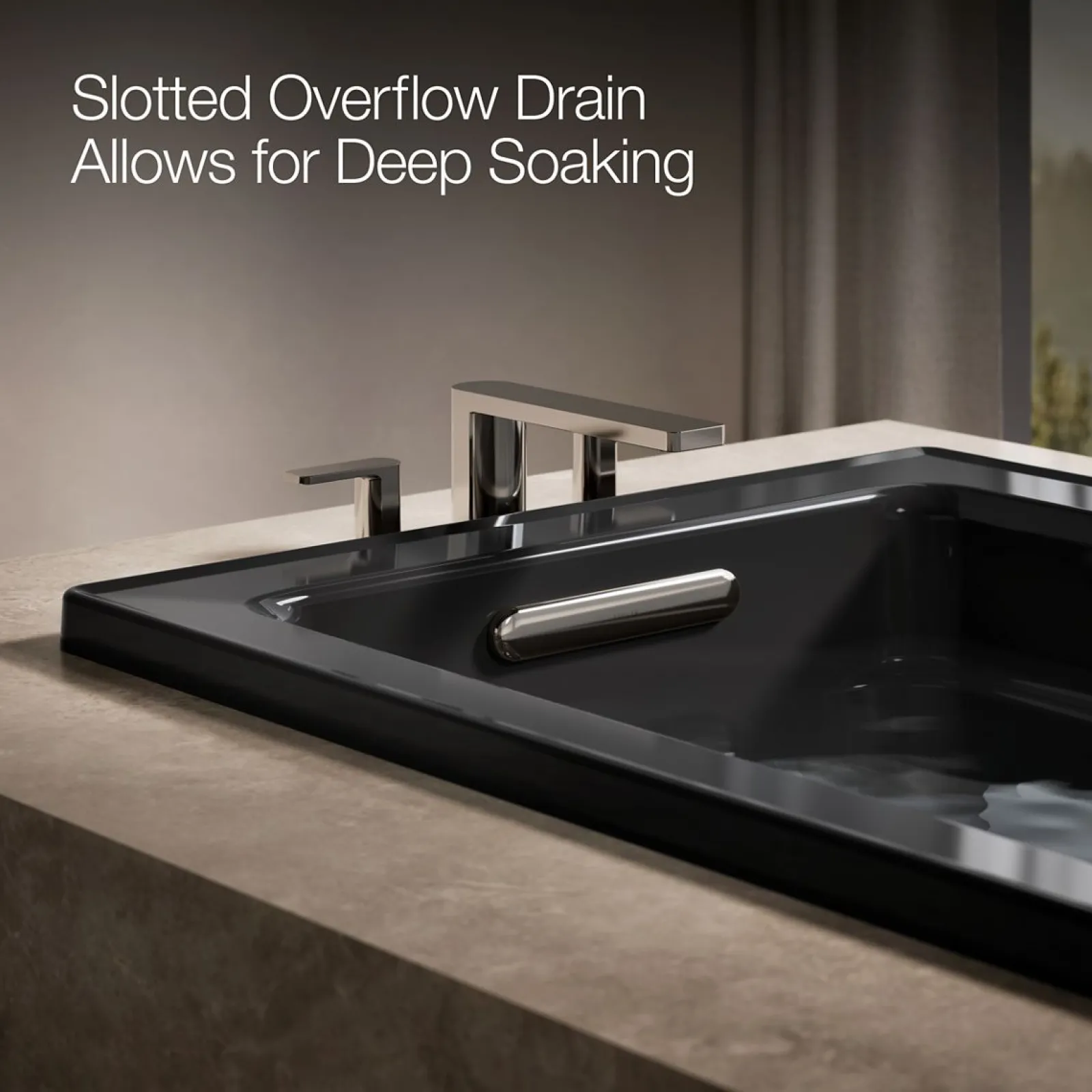 66" x 32" drop-in bath with Bask® heated surface^Kohler New