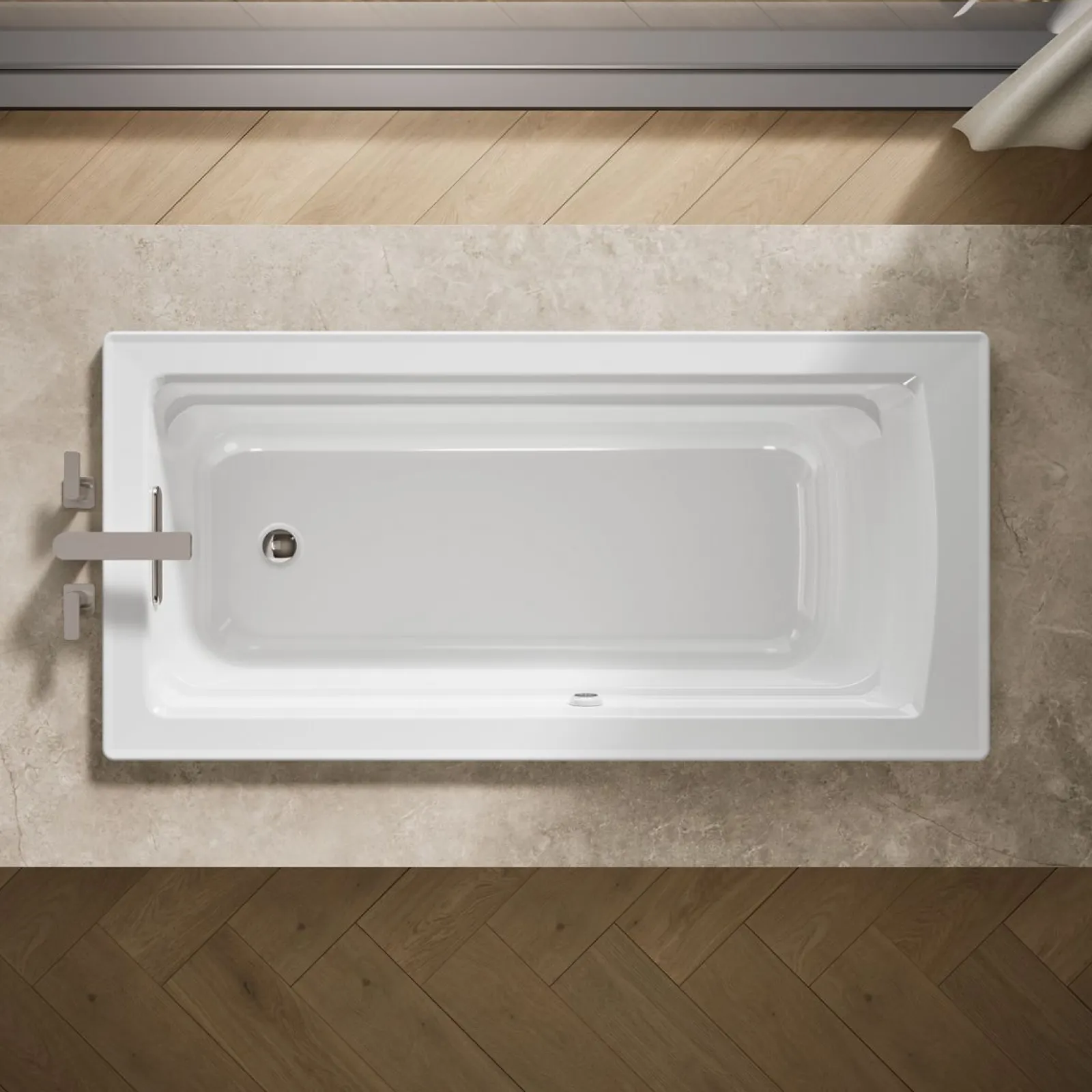 66" x 32" drop-in bath with Bask® heated surface^Kohler New