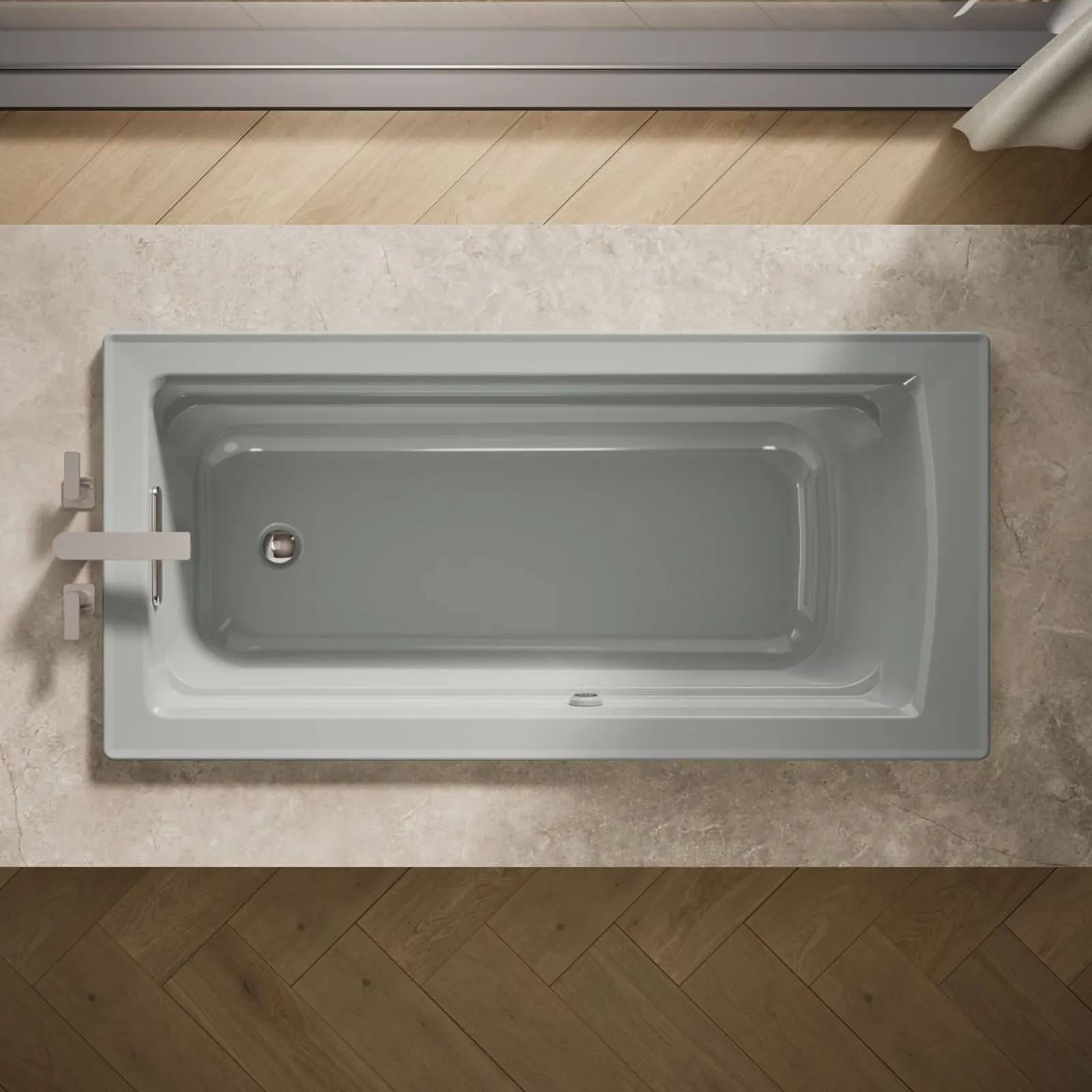 66" x 32" drop-in bath with Bask® heated surface^Kohler New