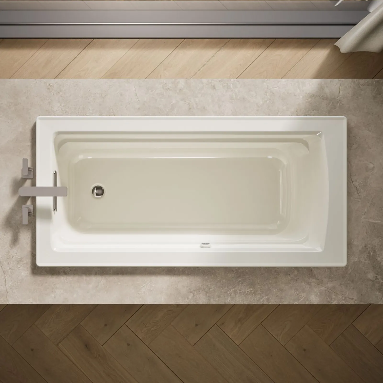 66" x 32" drop-in bath with Bask® heated surface^Kohler New