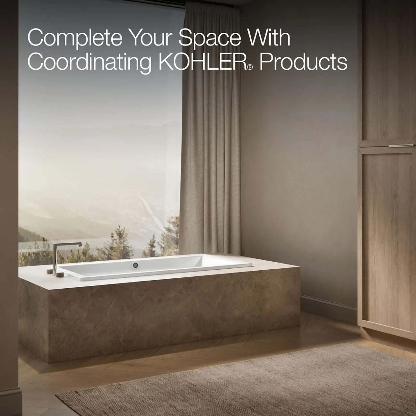 60" x 30" drop-in bath with Bask® heated surface^Kohler Sale