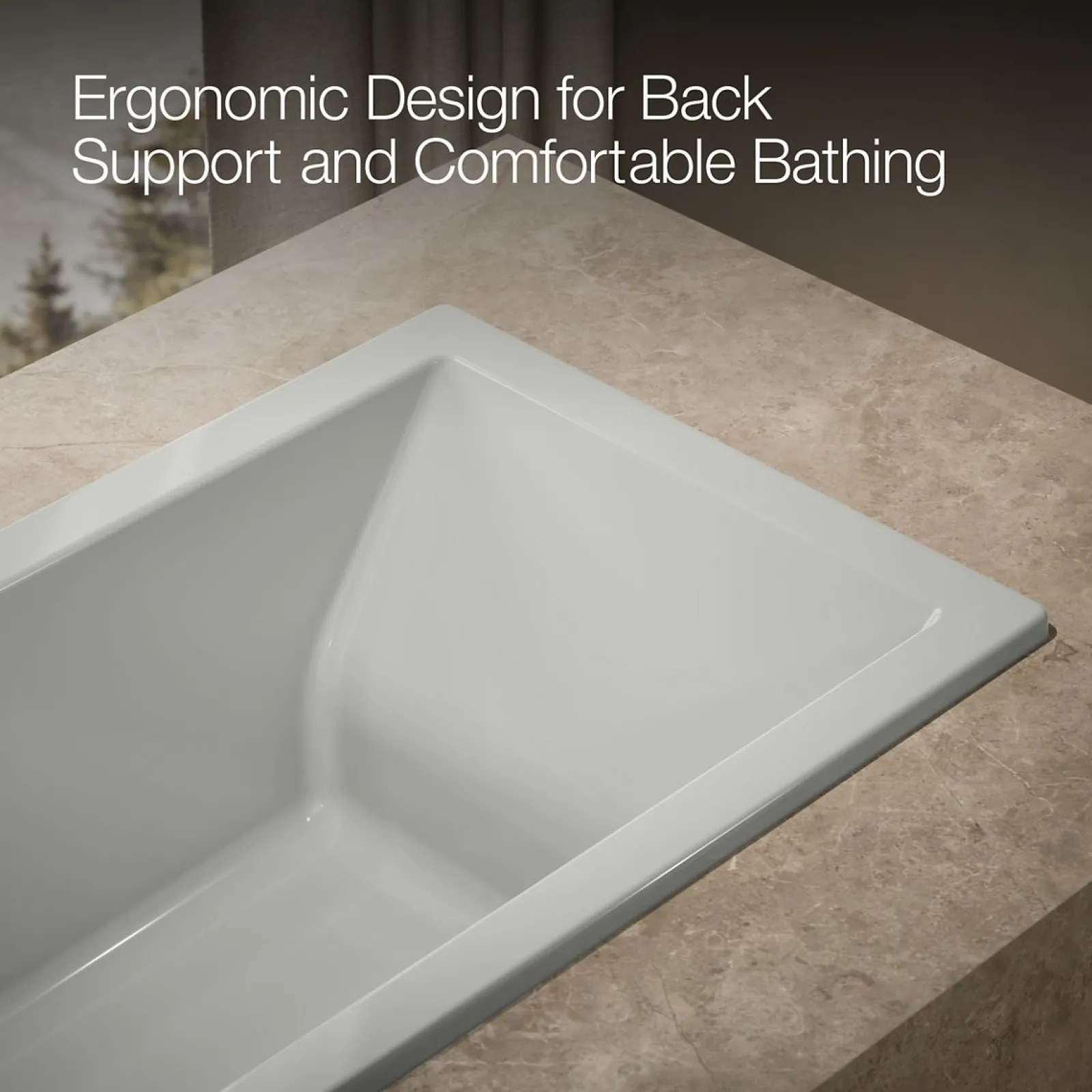 60" x 30" drop-in bath with Bask® heated surface^Kohler Sale
