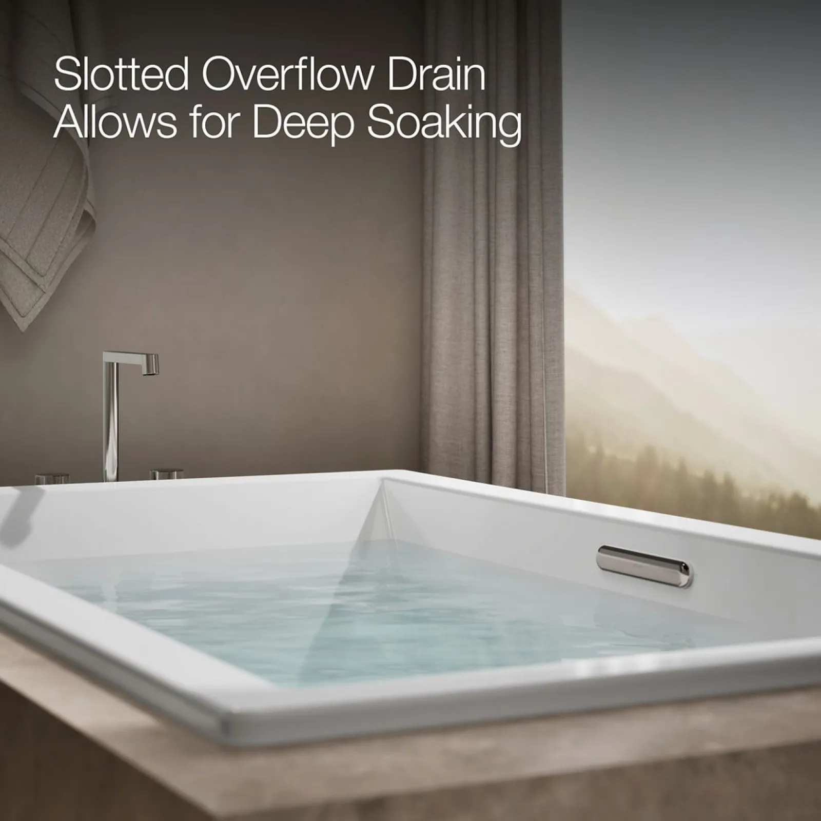72" x 42" drop-in bath with Bask® heated surface^Kohler Best
