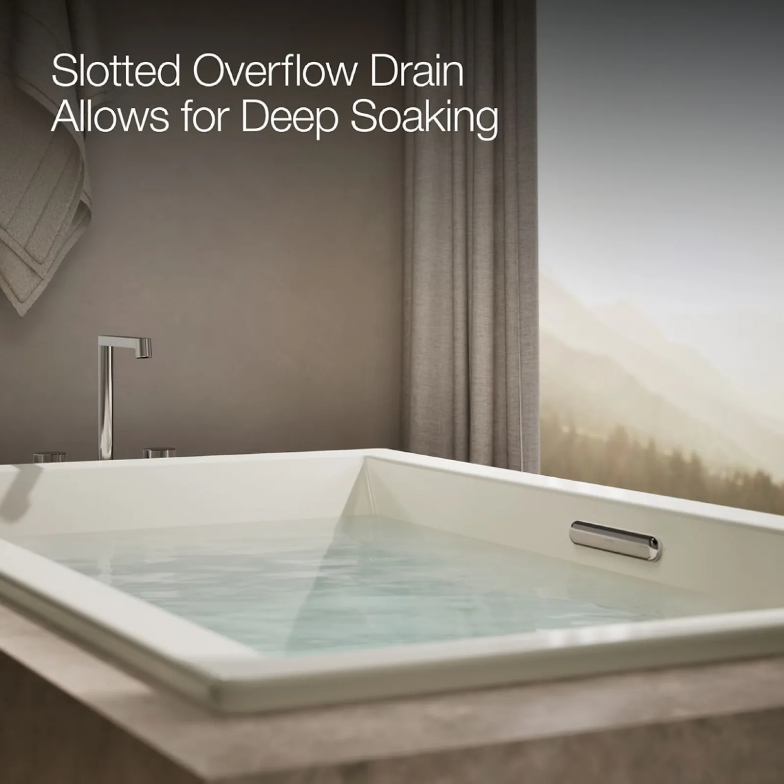 72" x 42" drop-in bath with Bask® heated surface^Kohler Best