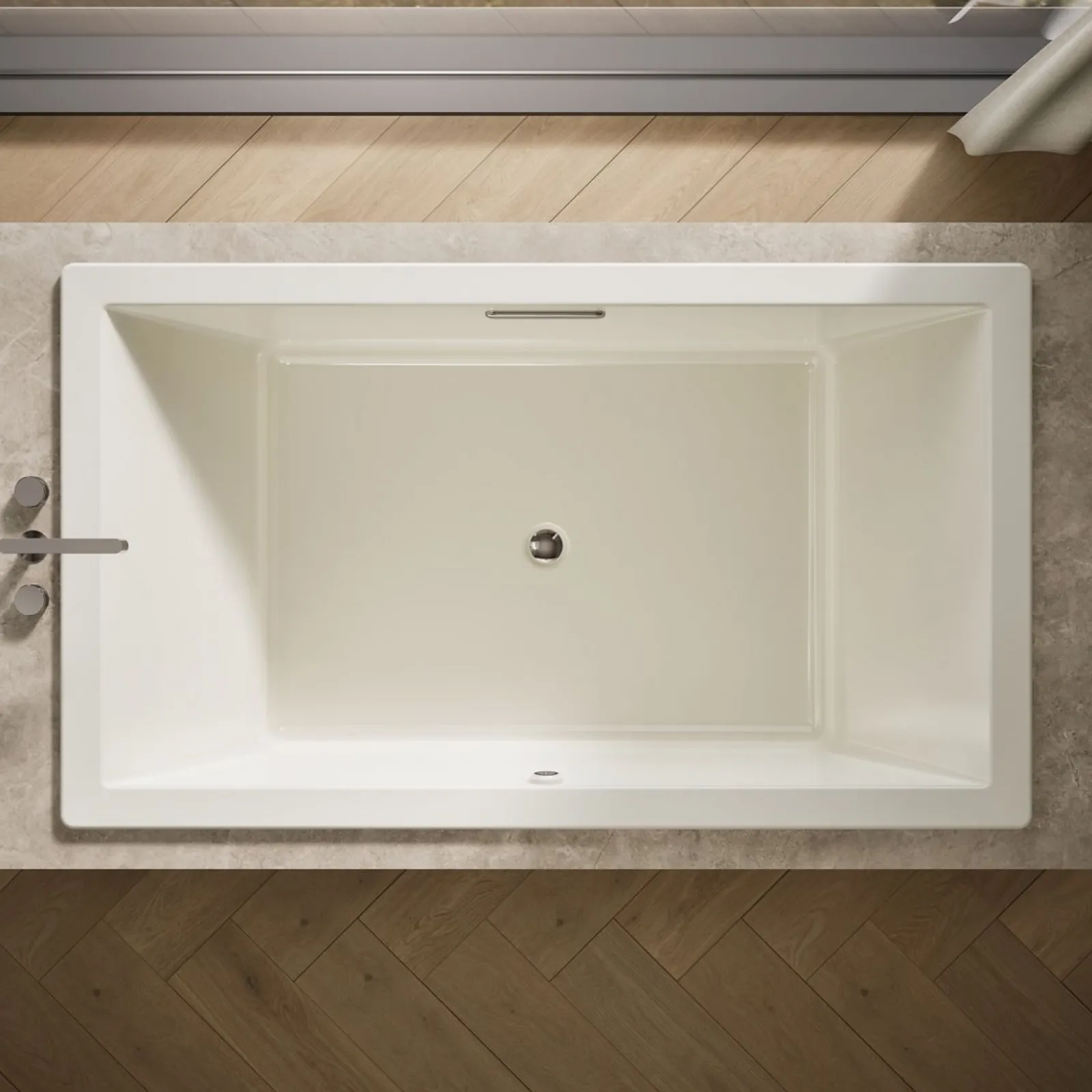 72" x 42" drop-in bath with Bask® heated surface^Kohler Best