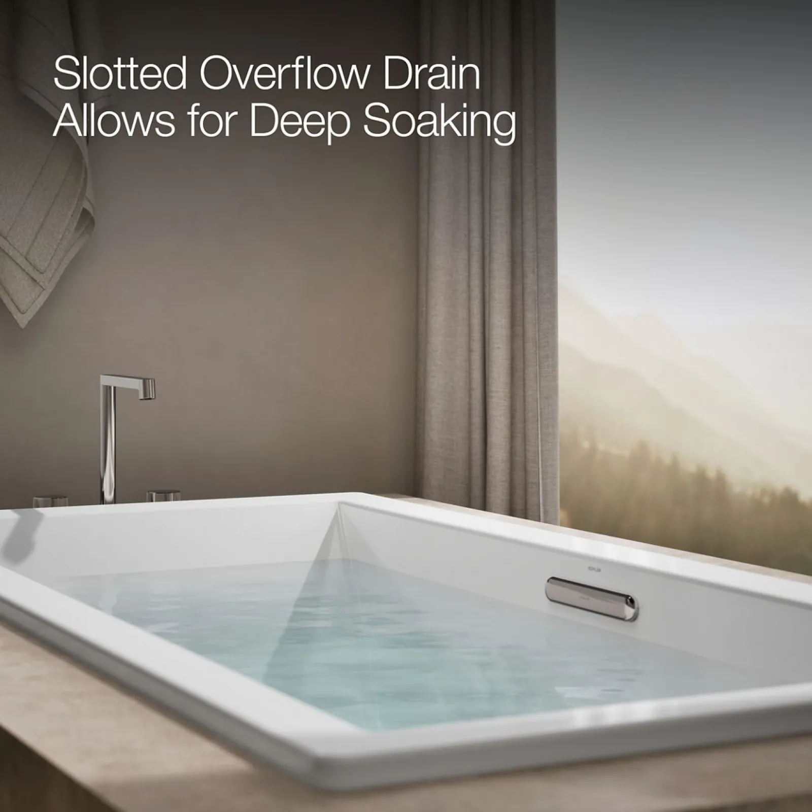 72" x 36" drop-in bath with Bask® heated surface^Kohler Discount