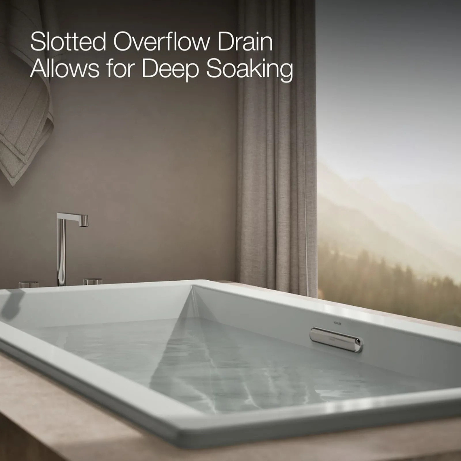 72" x 36" drop-in bath with Bask® heated surface^Kohler Discount