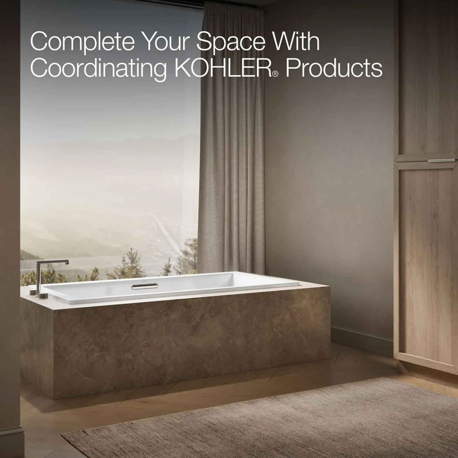 72" x 36" drop-in bath with Bask® heated surface^Kohler Discount