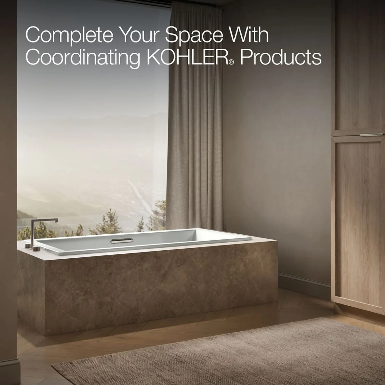 72" x 36" drop-in bath with Bask® heated surface^Kohler Discount