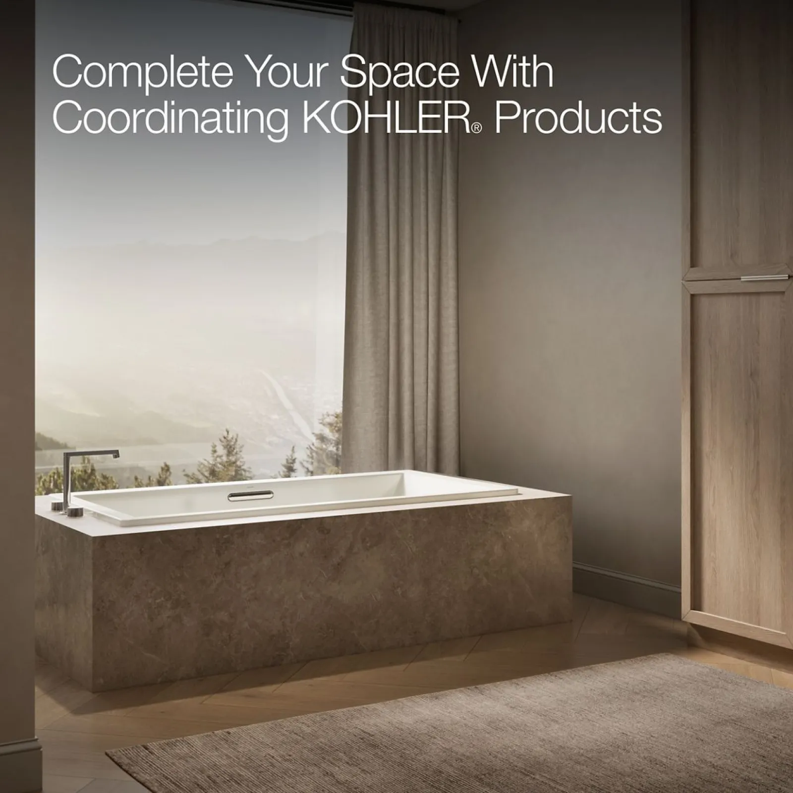 72" x 36" drop-in bath with Bask® heated surface^Kohler Discount