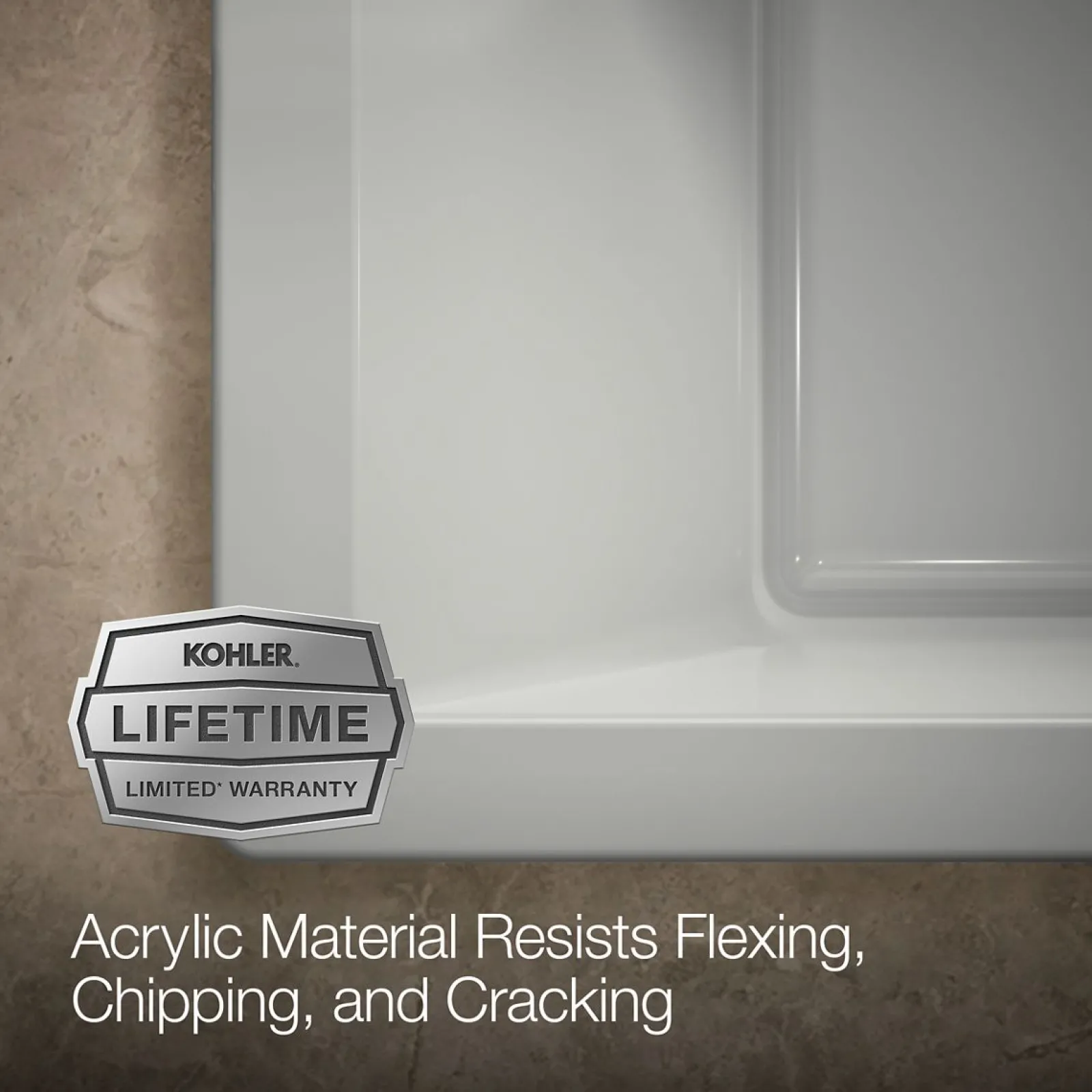 72" x 36" drop-in bath with Bask® heated surface^Kohler Discount