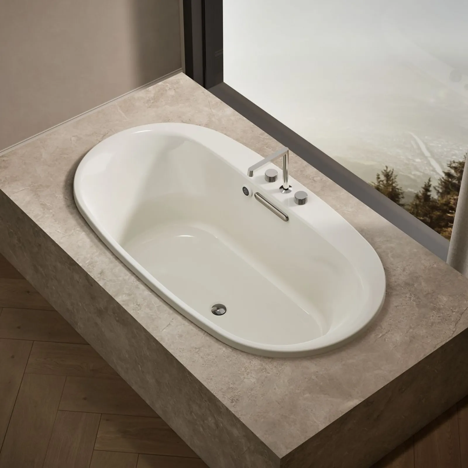 65-1/2" x 35-3/4" drop-in bath with Bask® heated surface^Kohler Discount