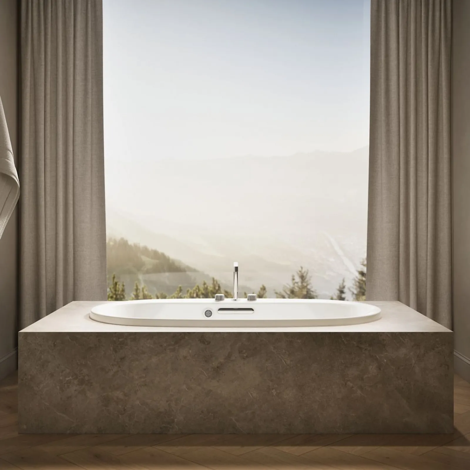 65-1/2" x 35-3/4" drop-in bath with Bask® heated surface^Kohler Discount