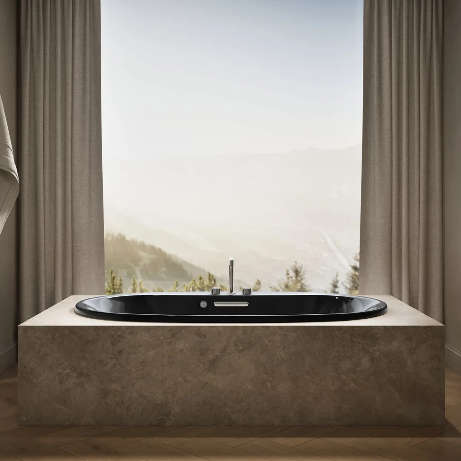 71-1/2" x 41-1/2" drop-in bath with Bask® heated surface^Kohler New