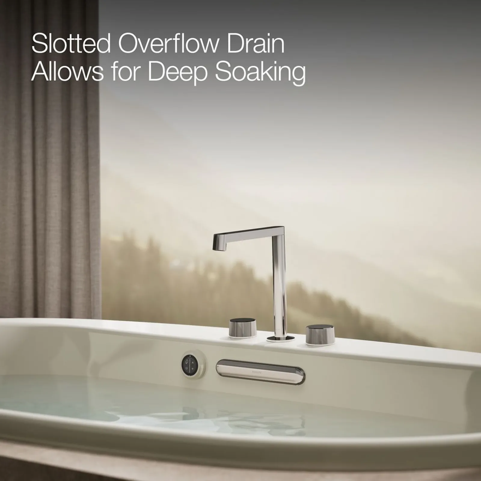 71-1/2" x 41-1/2" drop-in bath with Bask® heated surface^Kohler New