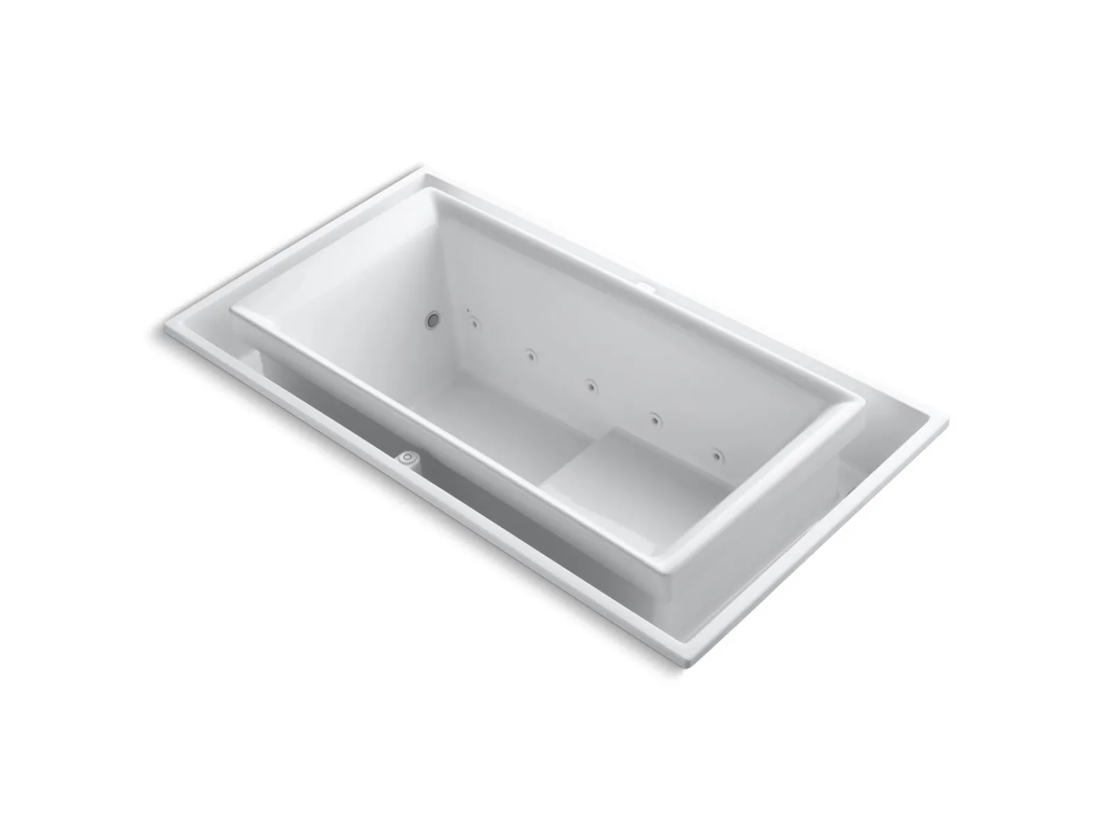 63" x 31-1/2" drop-in Effervescence bath with chromatherapy and right-hand drain^Kohler Online