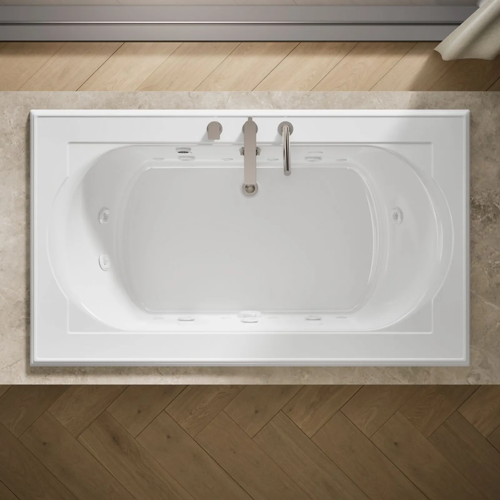 72" x 42" drop-in Effervescence whirlpool bath^Kohler Outlet
