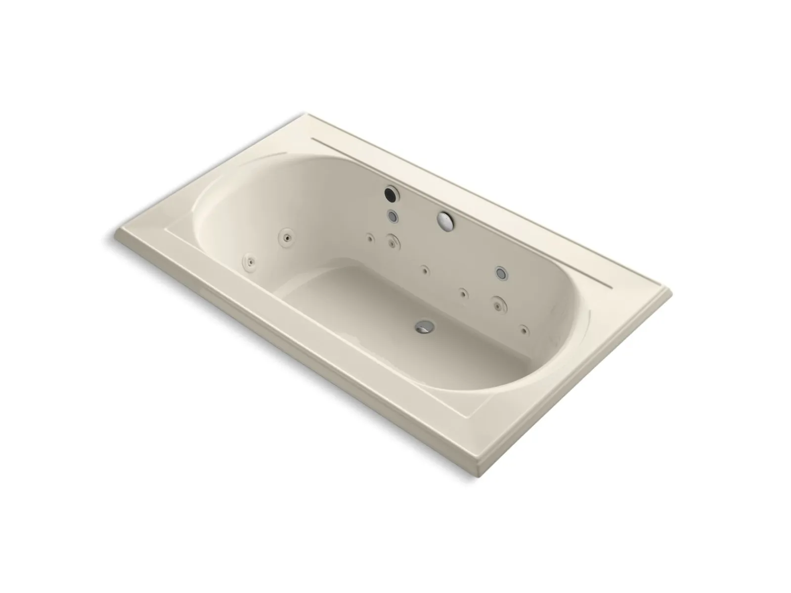 72" x 42" drop-in Effervescence whirlpool bath^Kohler Outlet
