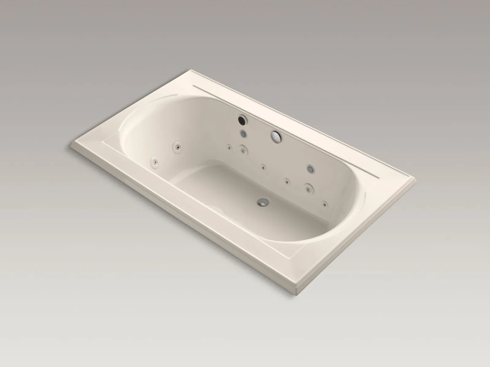 72" x 42" drop-in Effervescence whirlpool bath^Kohler Outlet