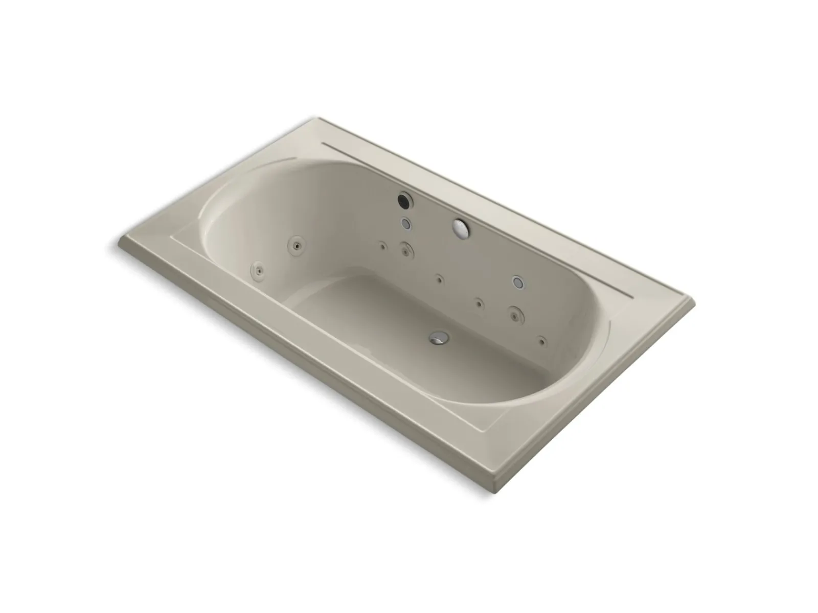72" x 42" drop-in Effervescence whirlpool bath^Kohler Outlet