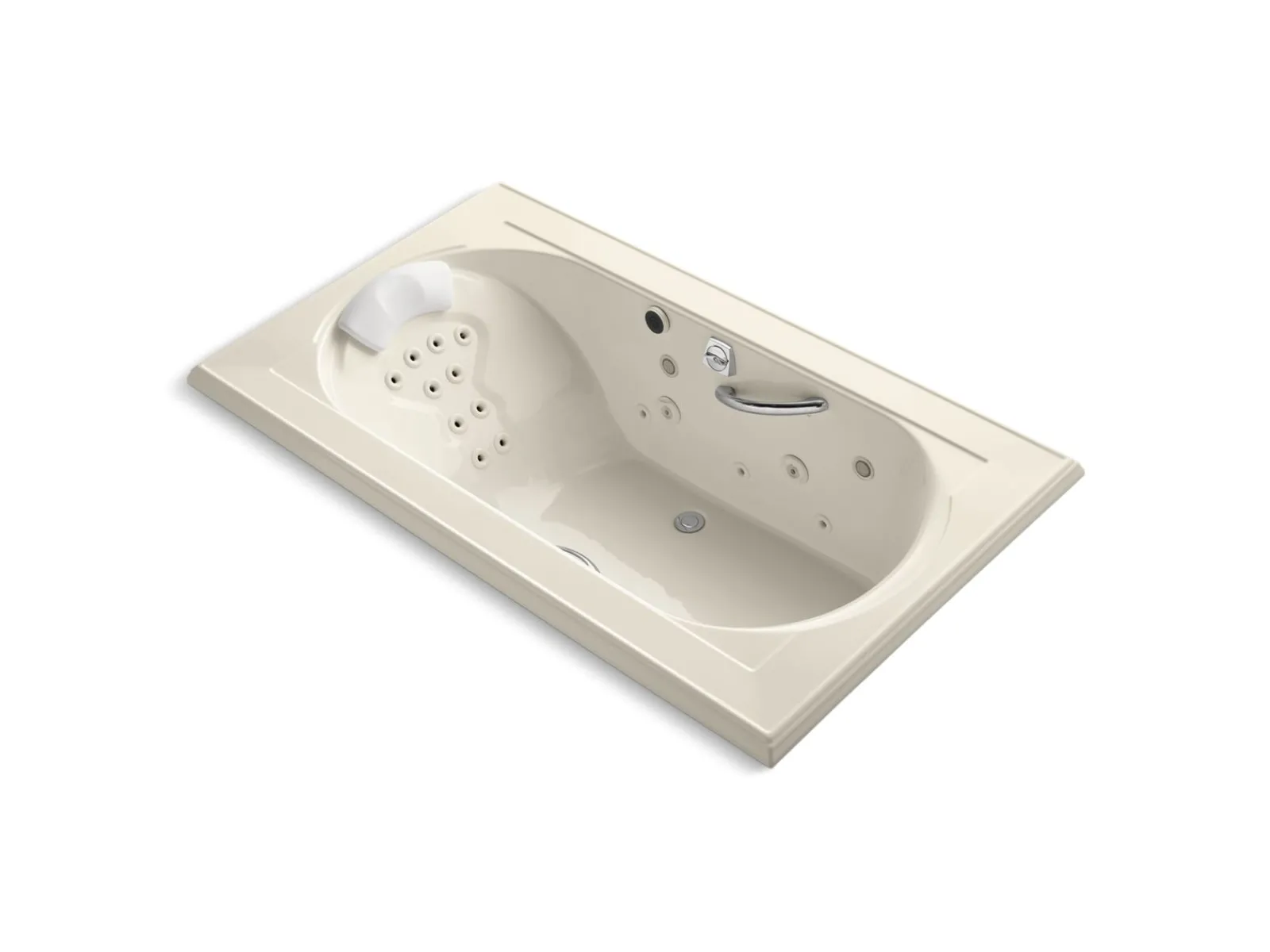 72" x 42" drop-in Effervescence whirlpool bath^Kohler Hot