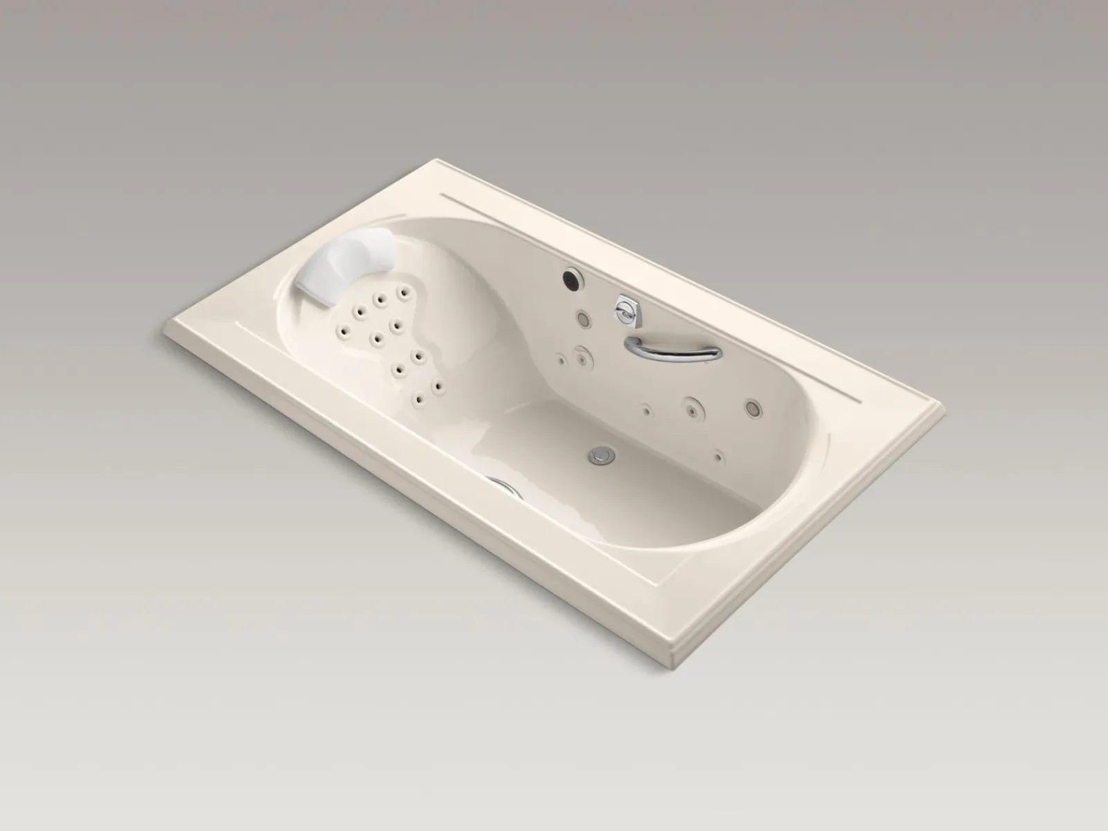 72" x 42" drop-in Effervescence whirlpool bath^Kohler Hot