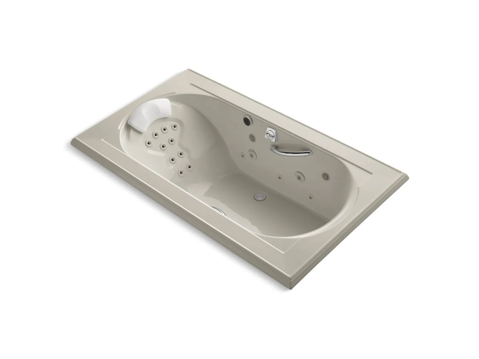 72" x 42" drop-in Effervescence whirlpool bath^Kohler Hot