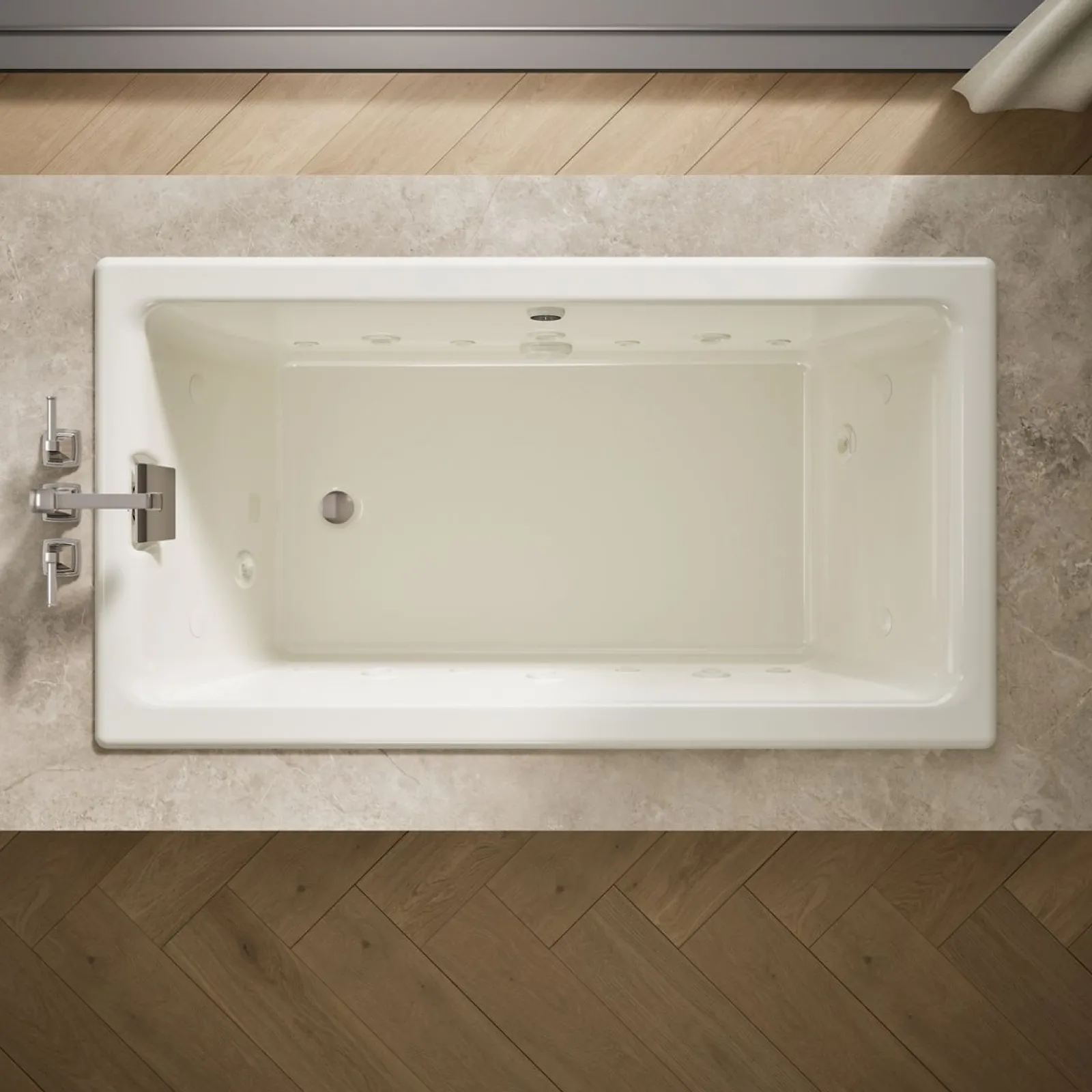 66" x 36" drop-in Effervescence whirlpool bath^Kohler Hot