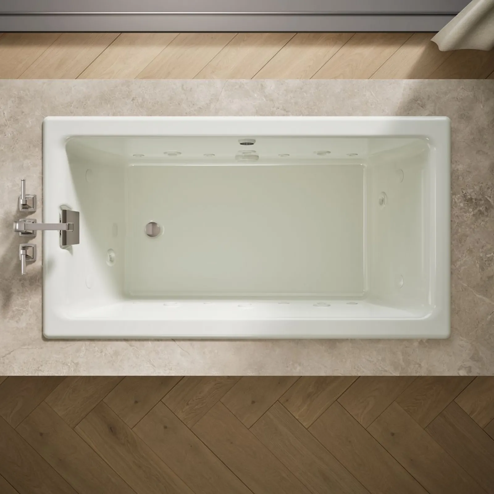 66" x 36" drop-in Effervescence whirlpool bath^Kohler Hot