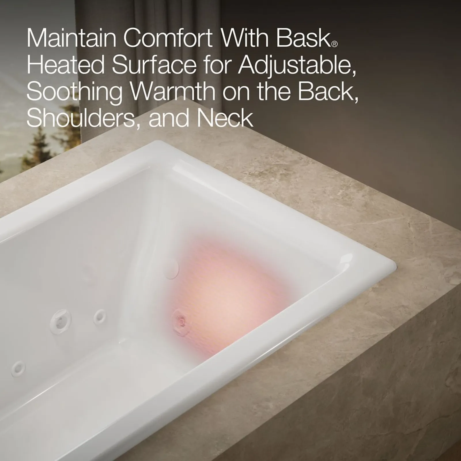 66" x 36" drop-in Effervescence whirlpool bath^Kohler Hot