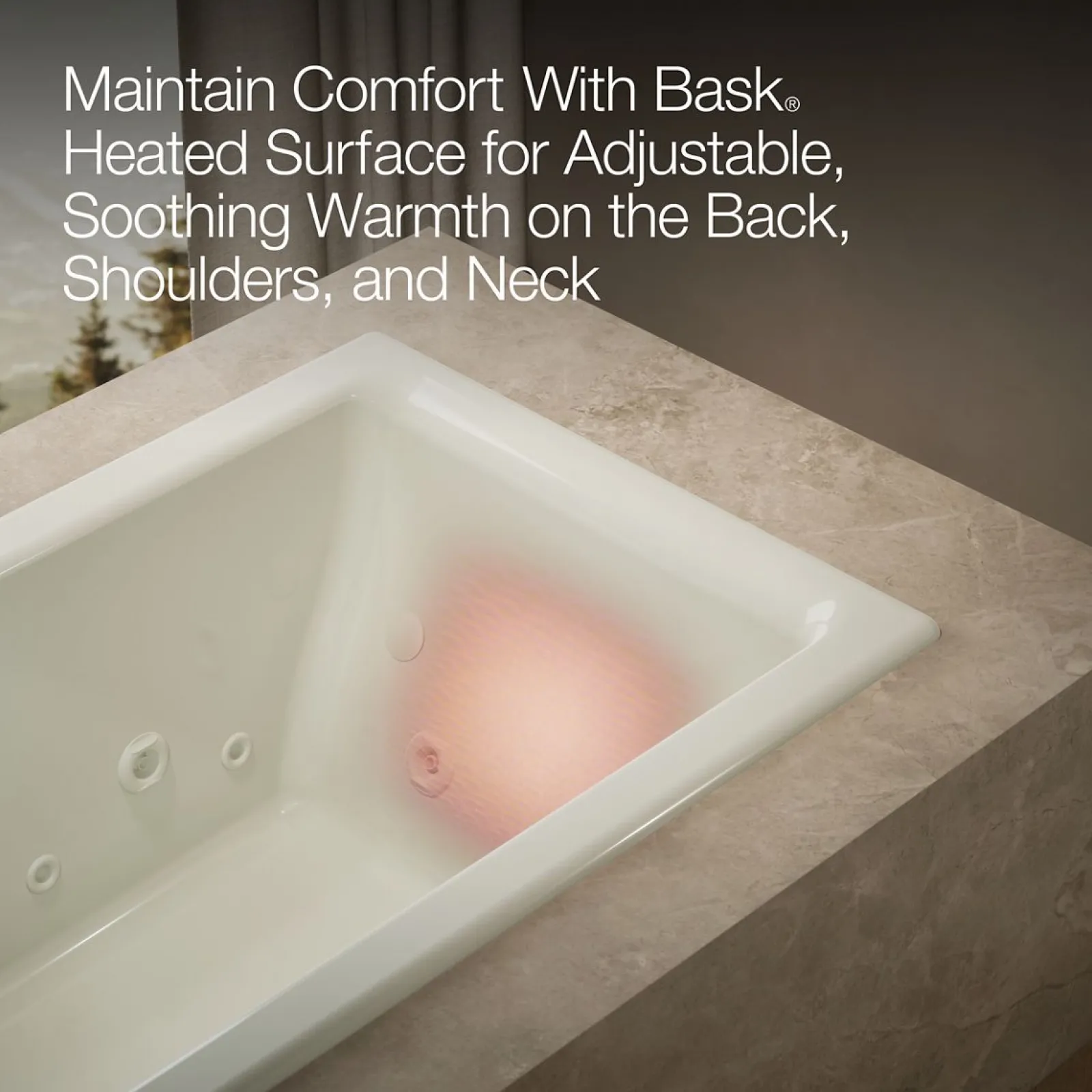 66" x 36" drop-in Effervescence whirlpool bath^Kohler Hot