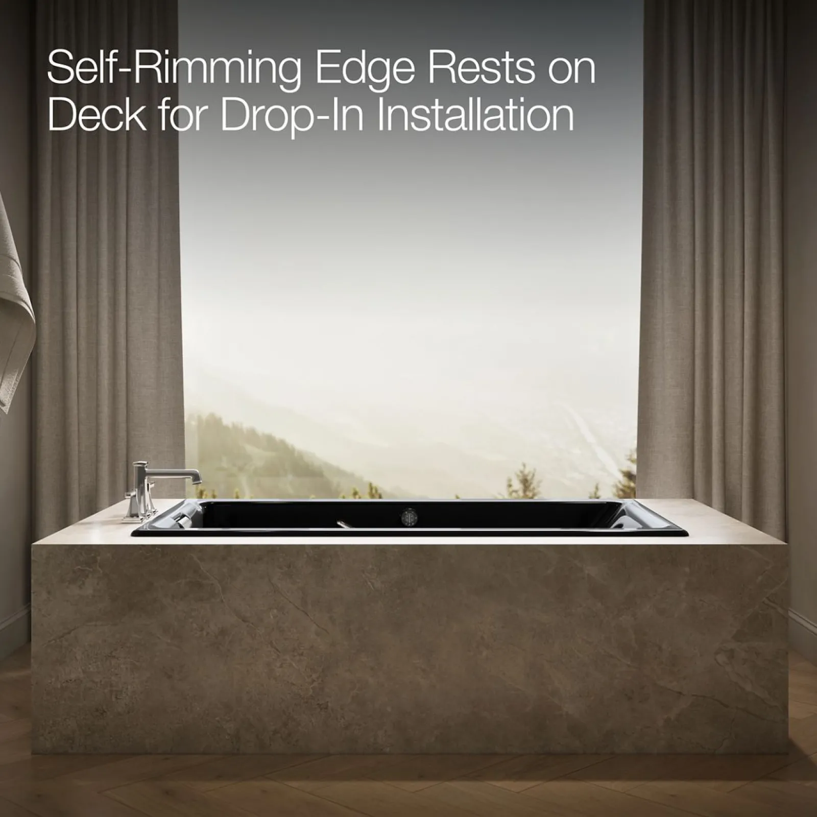 66" x 36" drop-in Effervescence whirlpool bath^Kohler Discount
