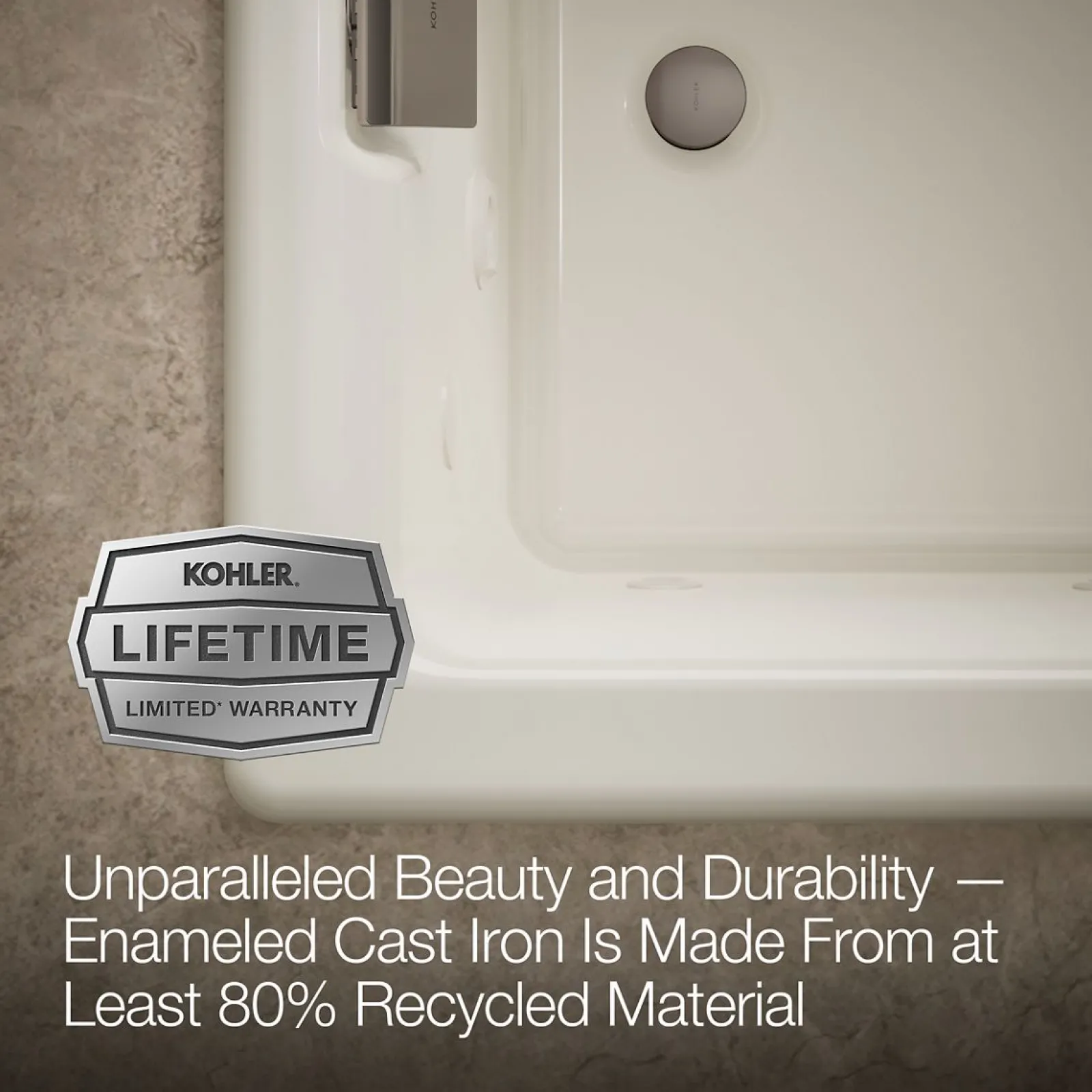 66" x 36" drop-in Effervescence whirlpool bath^Kohler Discount