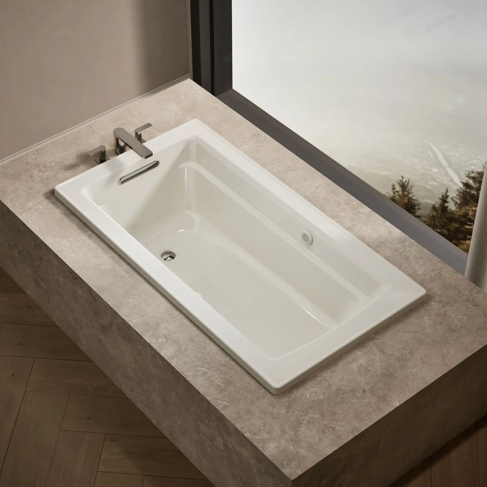 60" x 32" drop-in Heated BubbleMassage air bath with Bask® heated surface^Kohler Sale