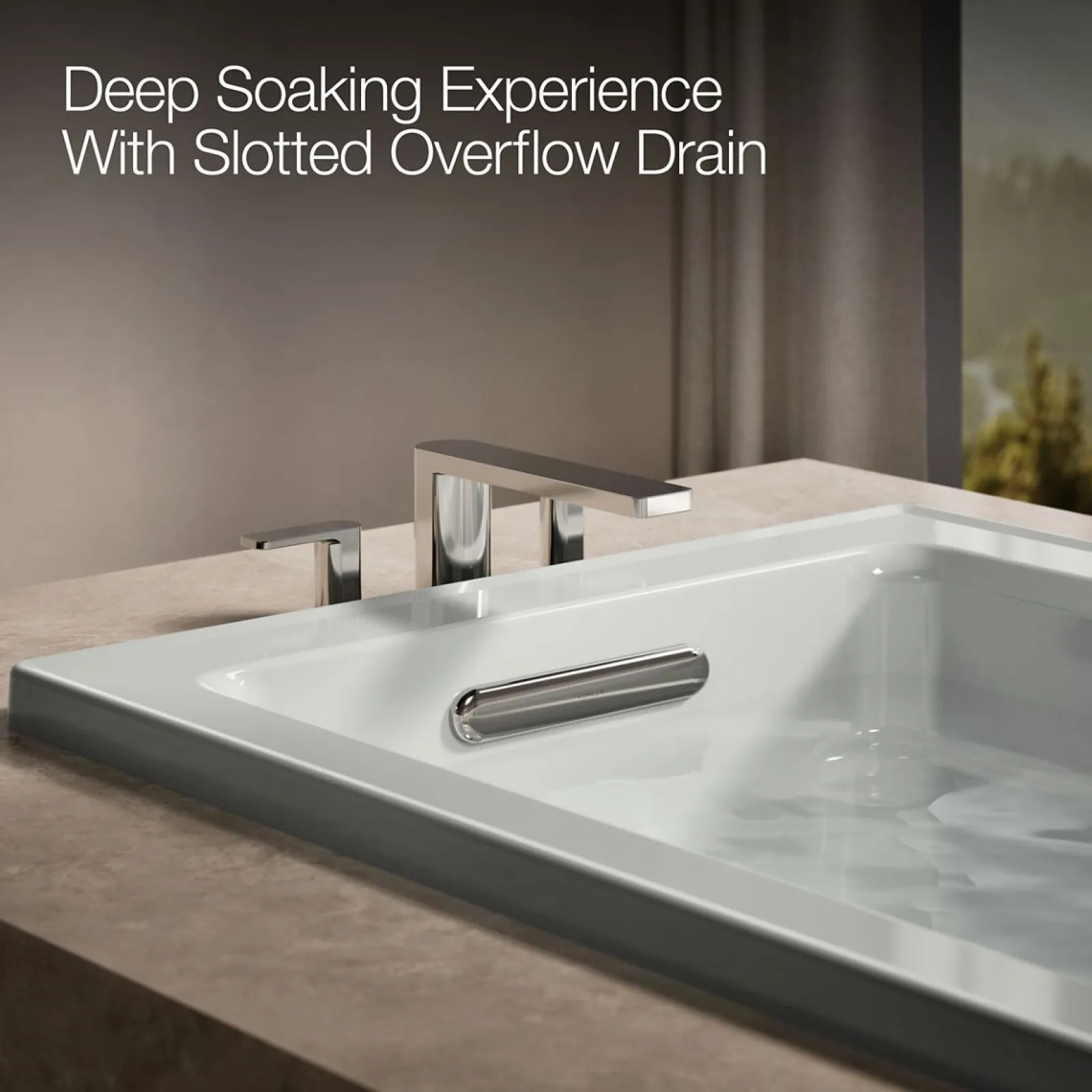 60" x 32" drop-in Heated BubbleMassage air bath with Bask® heated surface^Kohler Sale