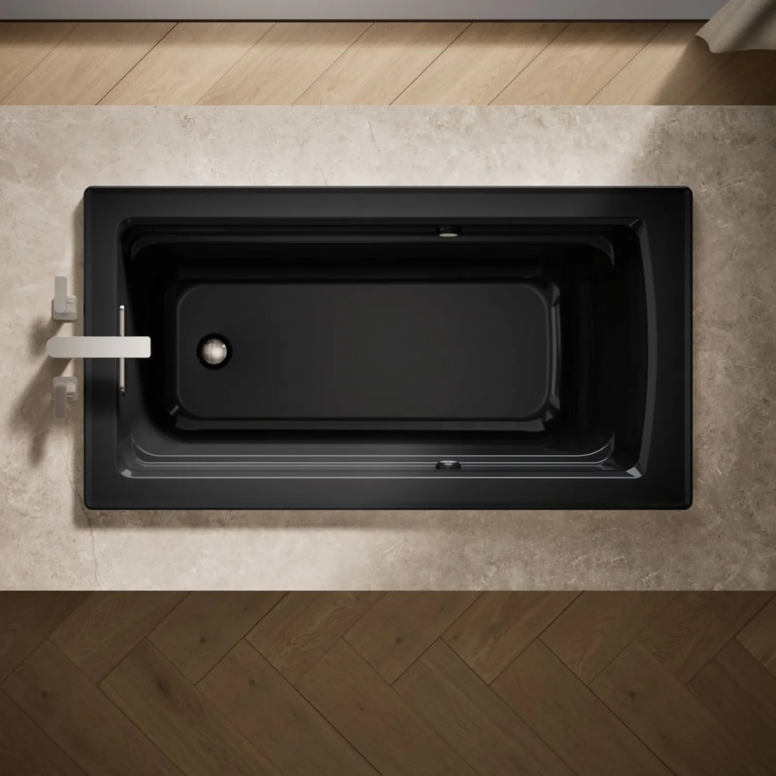 60" x 32" drop-in Heated BubbleMassage air bath with Bask® heated surface^Kohler Sale