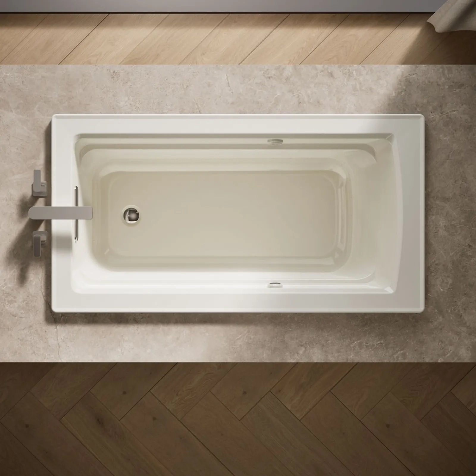 60" x 32" drop-in Heated BubbleMassage air bath with Bask® heated surface^Kohler Sale