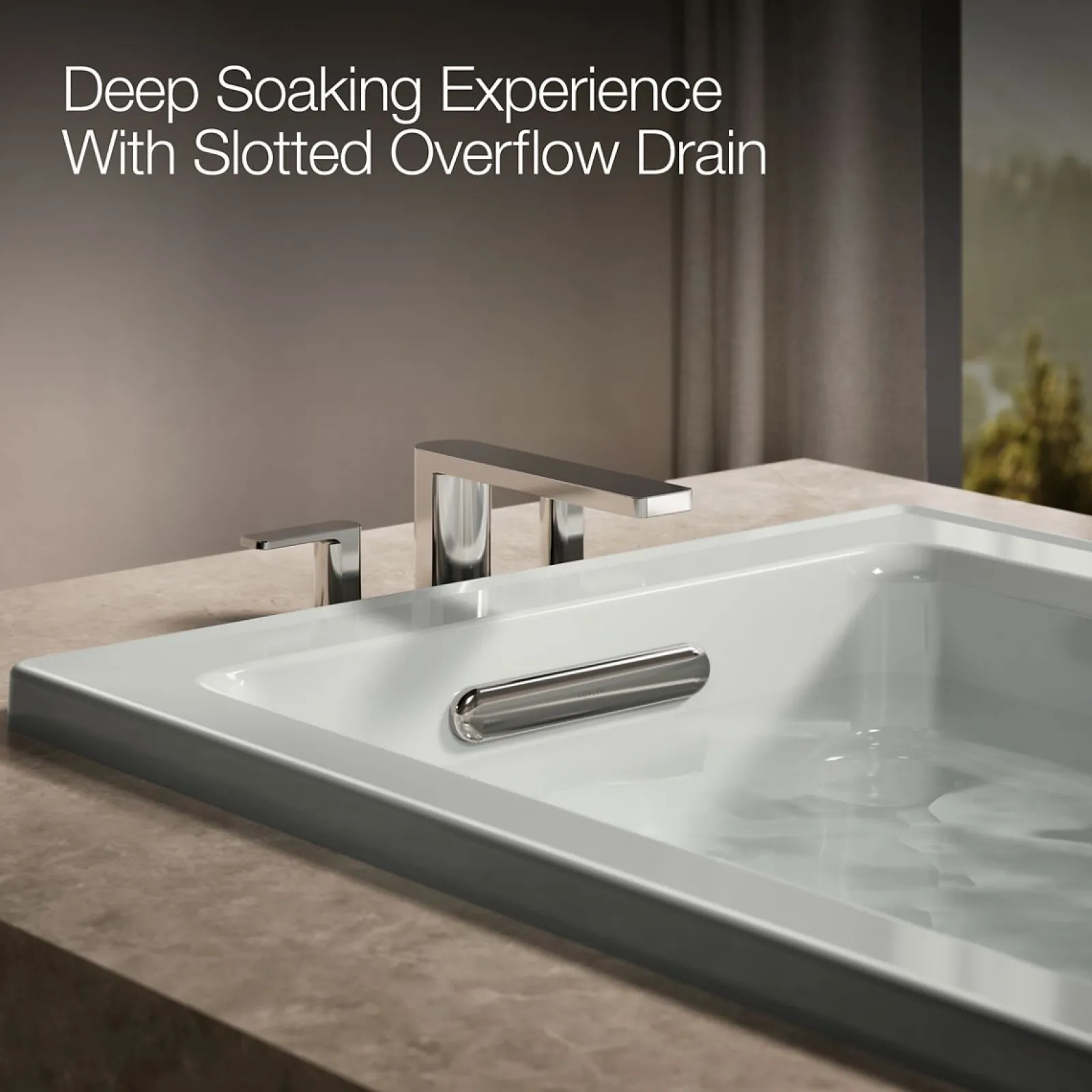 60" x 32" drop-in Heated BubbleMassage™ air bath and whirlpool^Kohler
