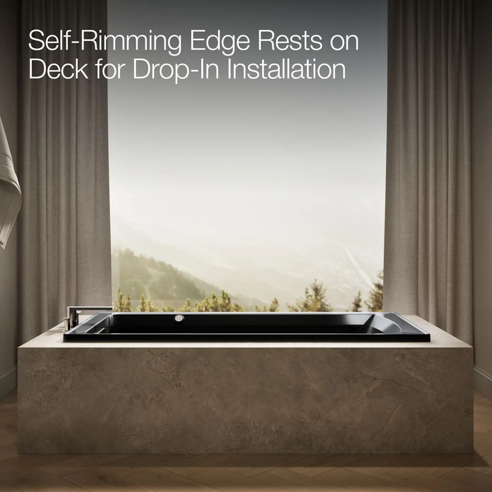 72" x 36" drop-in Heated BubbleMassage™ air bath and whirlpool^Kohler Discount