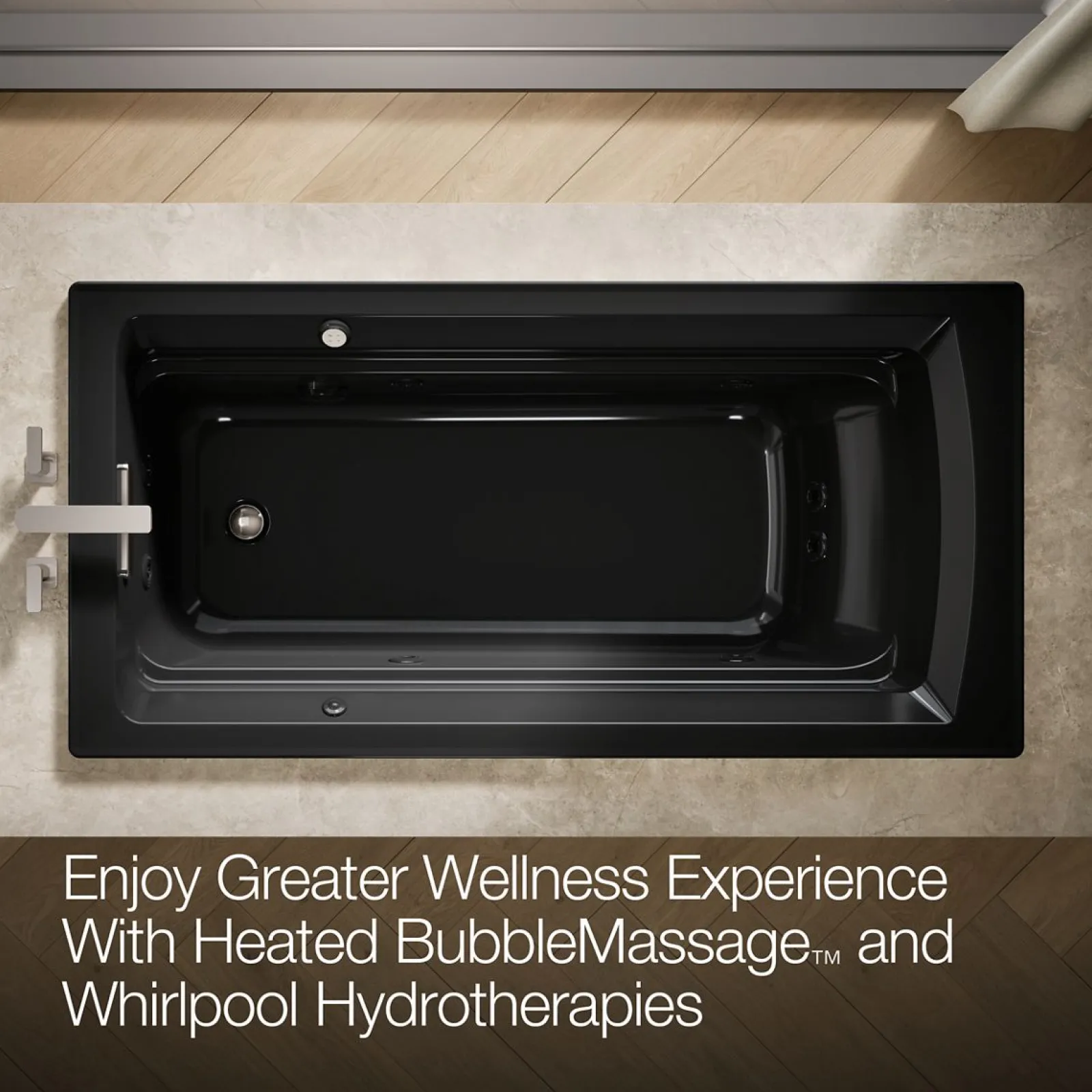 72" x 36" drop-in Heated BubbleMassage™ air bath and whirlpool^Kohler Discount