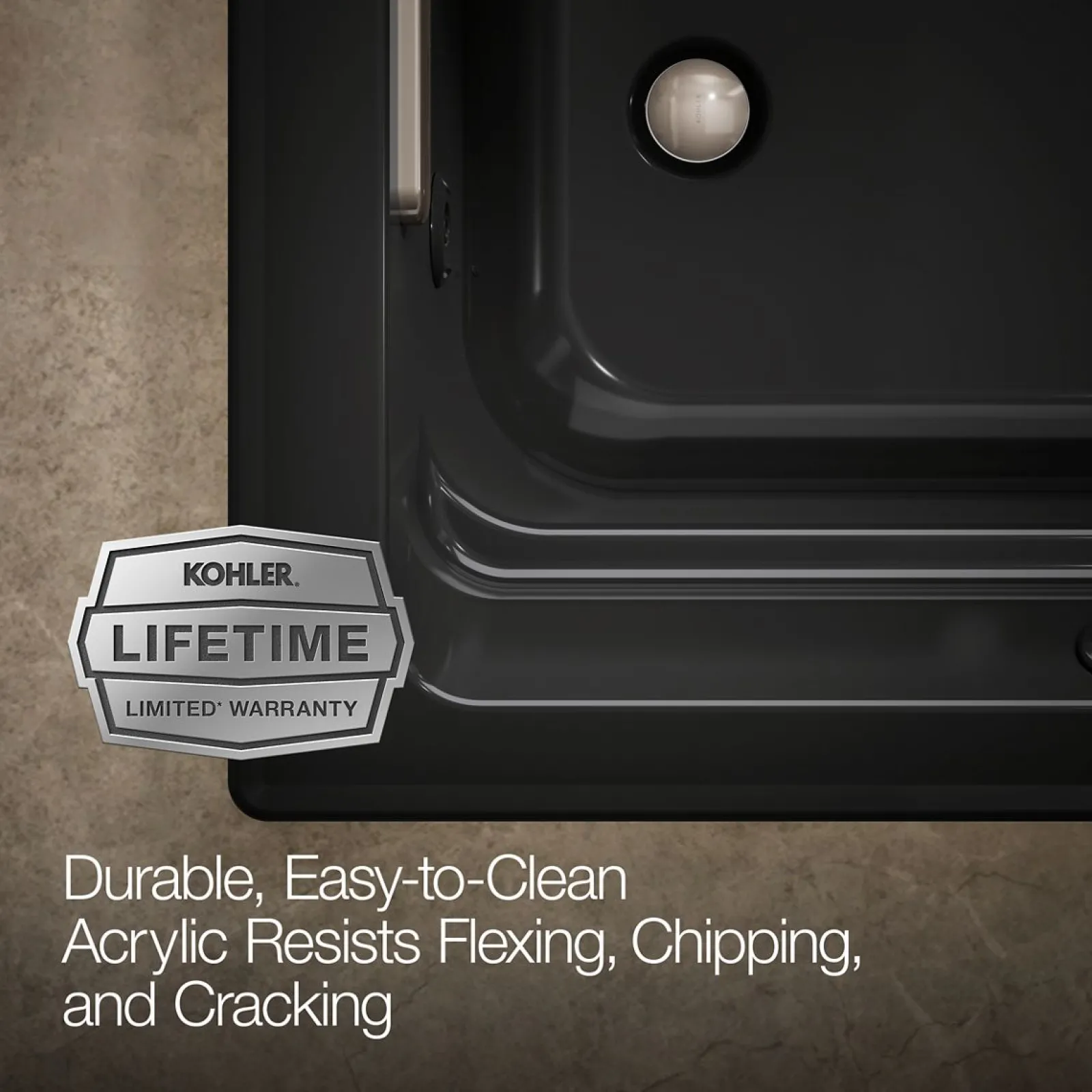 72" x 36" drop-in Heated BubbleMassage™ air bath and whirlpool^Kohler Discount