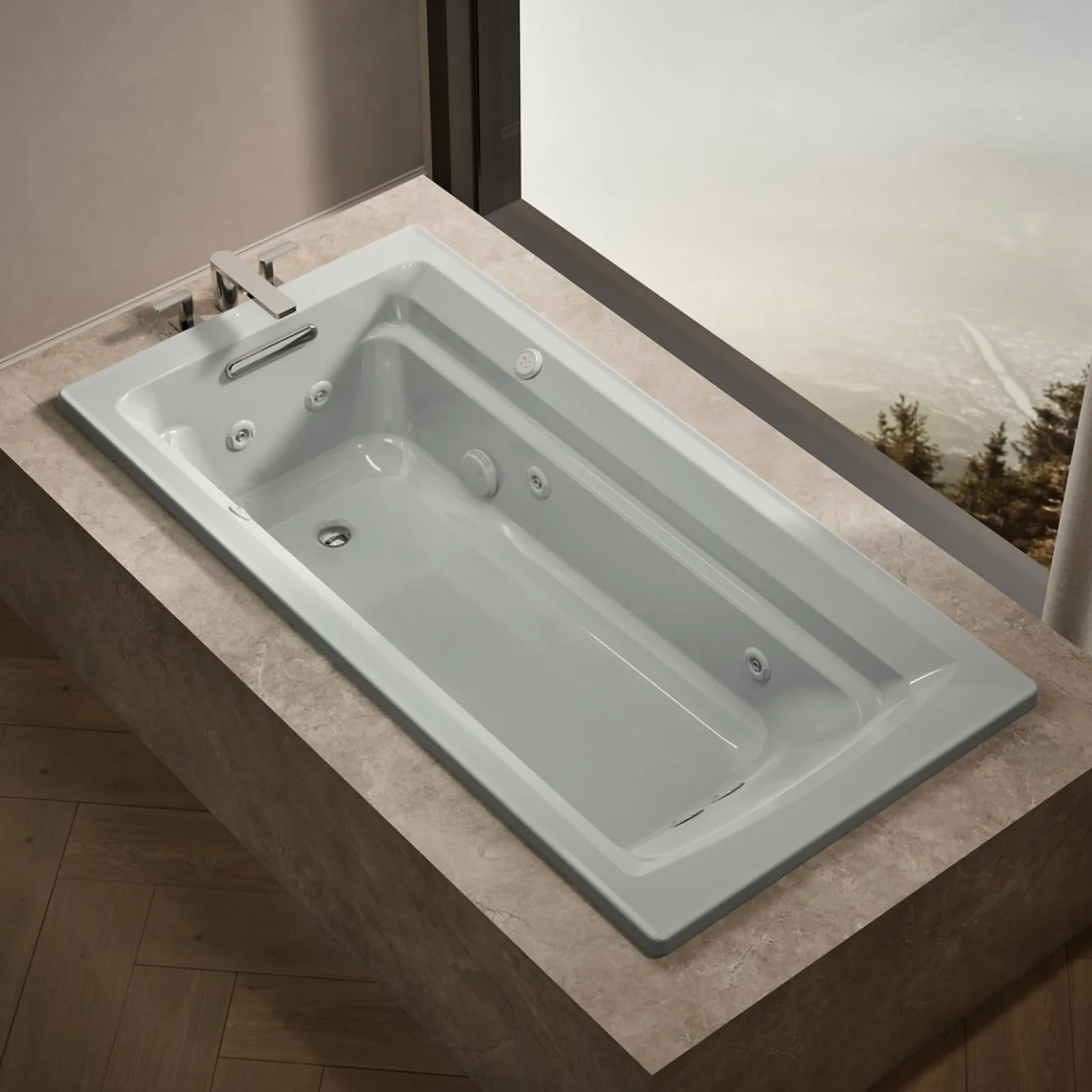 72" x 36" drop-in Heated BubbleMassage™ air bath and whirlpool^Kohler Discount