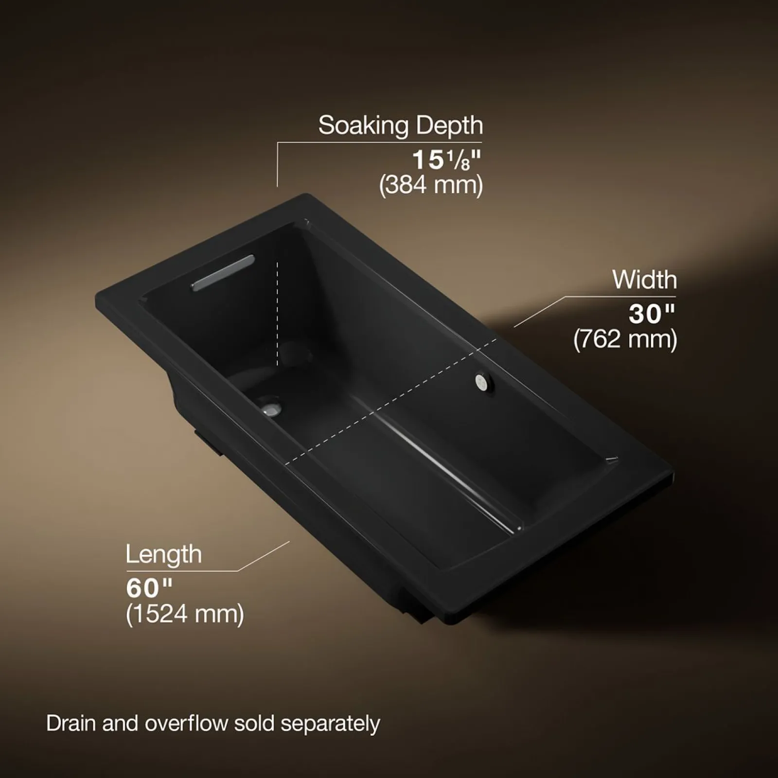 60" x 30" drop-in Heated BubbleMassage™ air bath^Kohler Sale