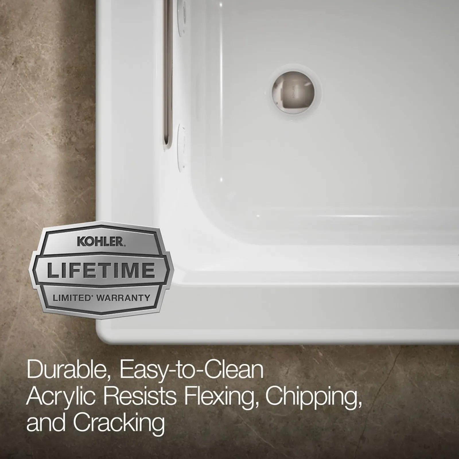 60" x 30" drop-in Heated BubbleMassage™ air bath with whirlpool^Kohler Sale