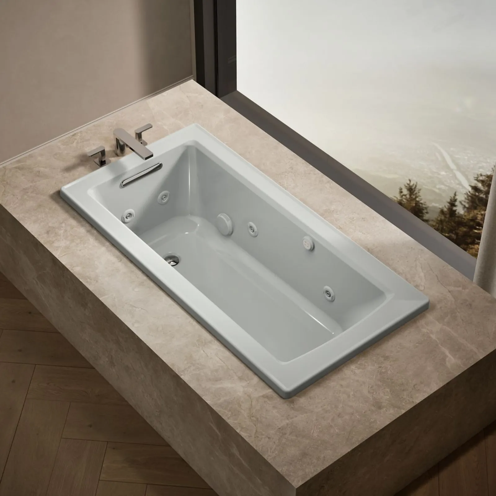 60" x 30" drop-in Heated BubbleMassage™ air bath with whirlpool^Kohler Sale