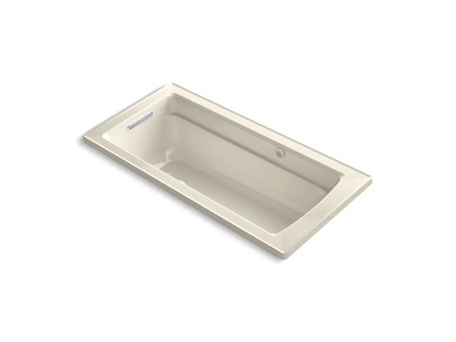 66" x 32" drop-in Heated BubbleMassage™ air bath with Bask® heated surface^Kohler