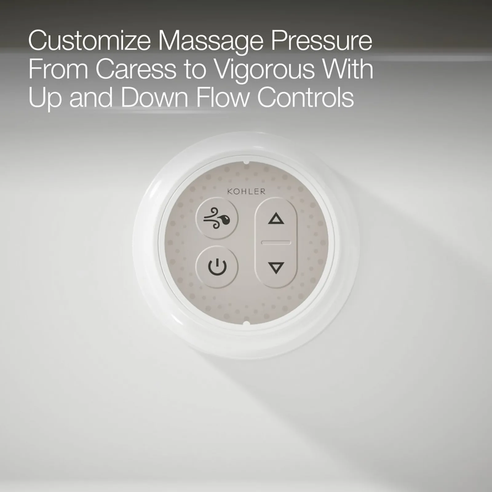 66" x 32" drop-in Heated BubbleMassage™ air bath with Bask® heated surface^Kohler