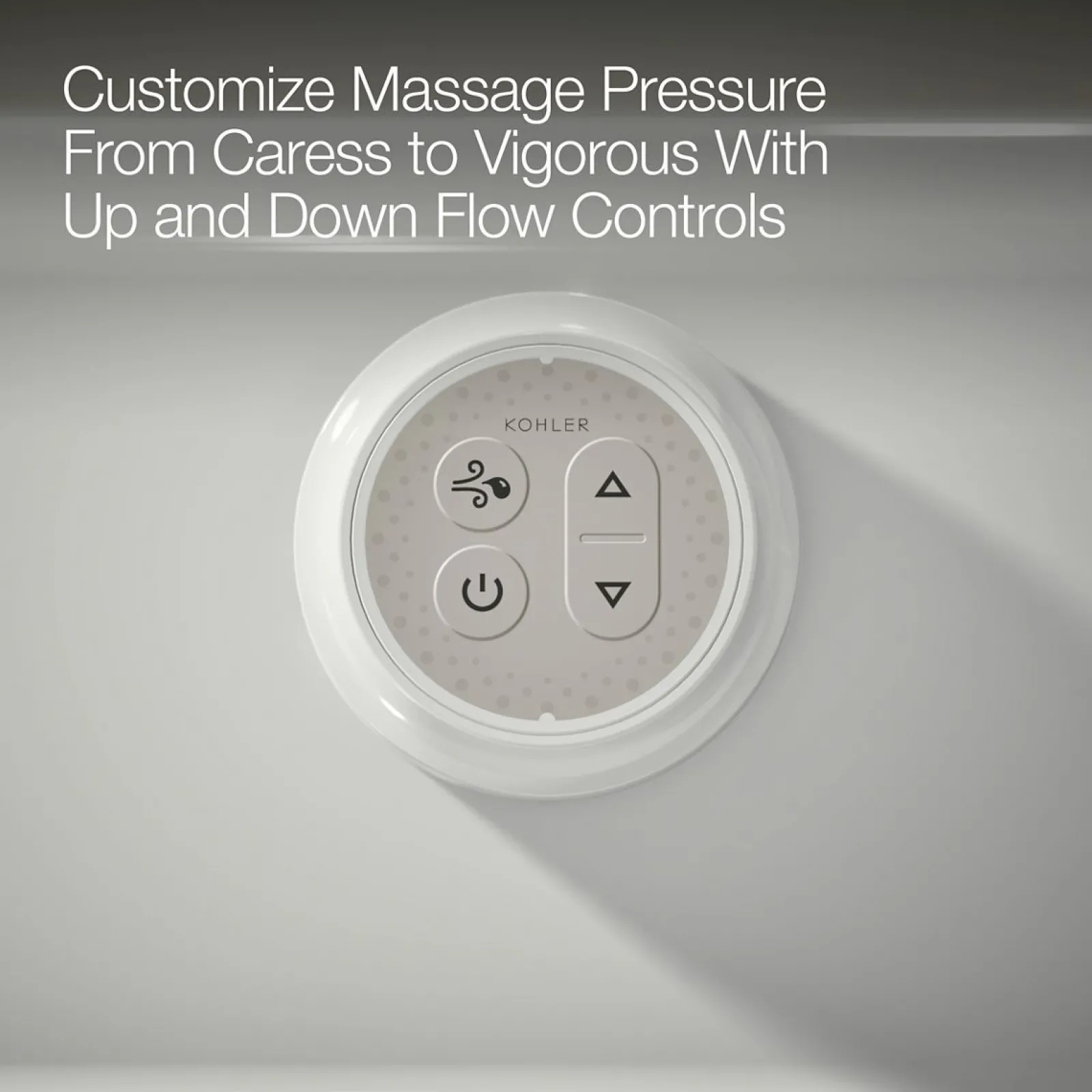 66" x 32" drop-in Heated BubbleMassage™ air bath with Bask® heated surface^Kohler
