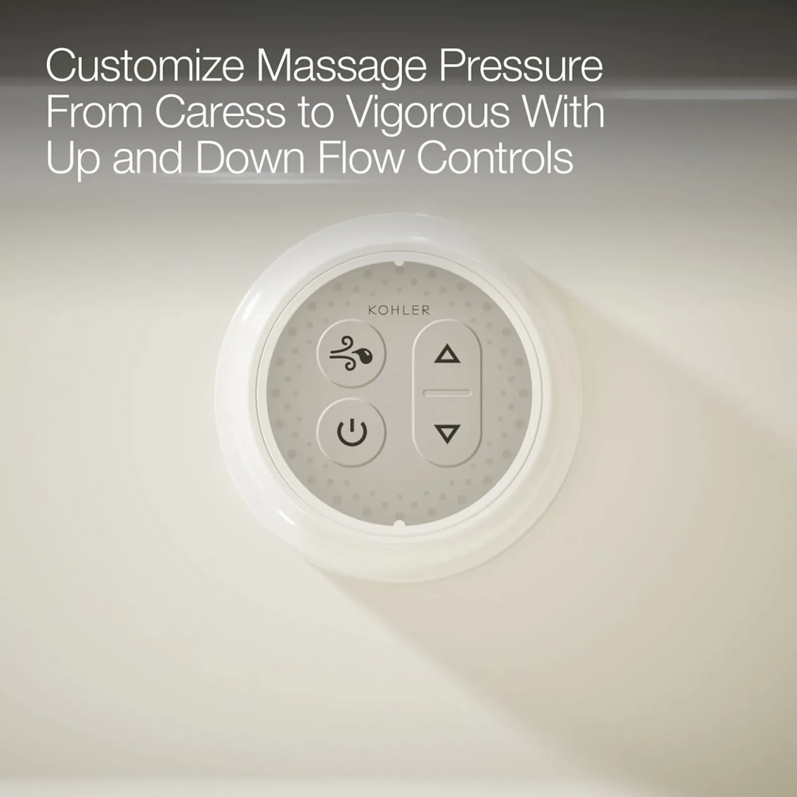66" x 32" drop-in Heated BubbleMassage™ air bath with Bask® heated surface^Kohler