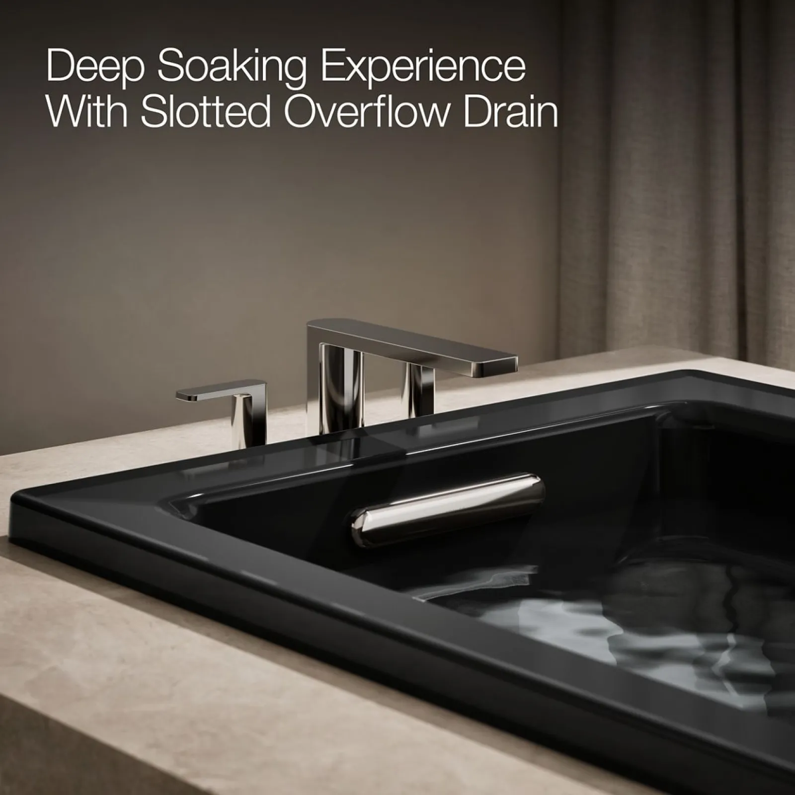 66" x 32" drop-in Heated BubbleMassage™ air bath with whirlpool^Kohler New